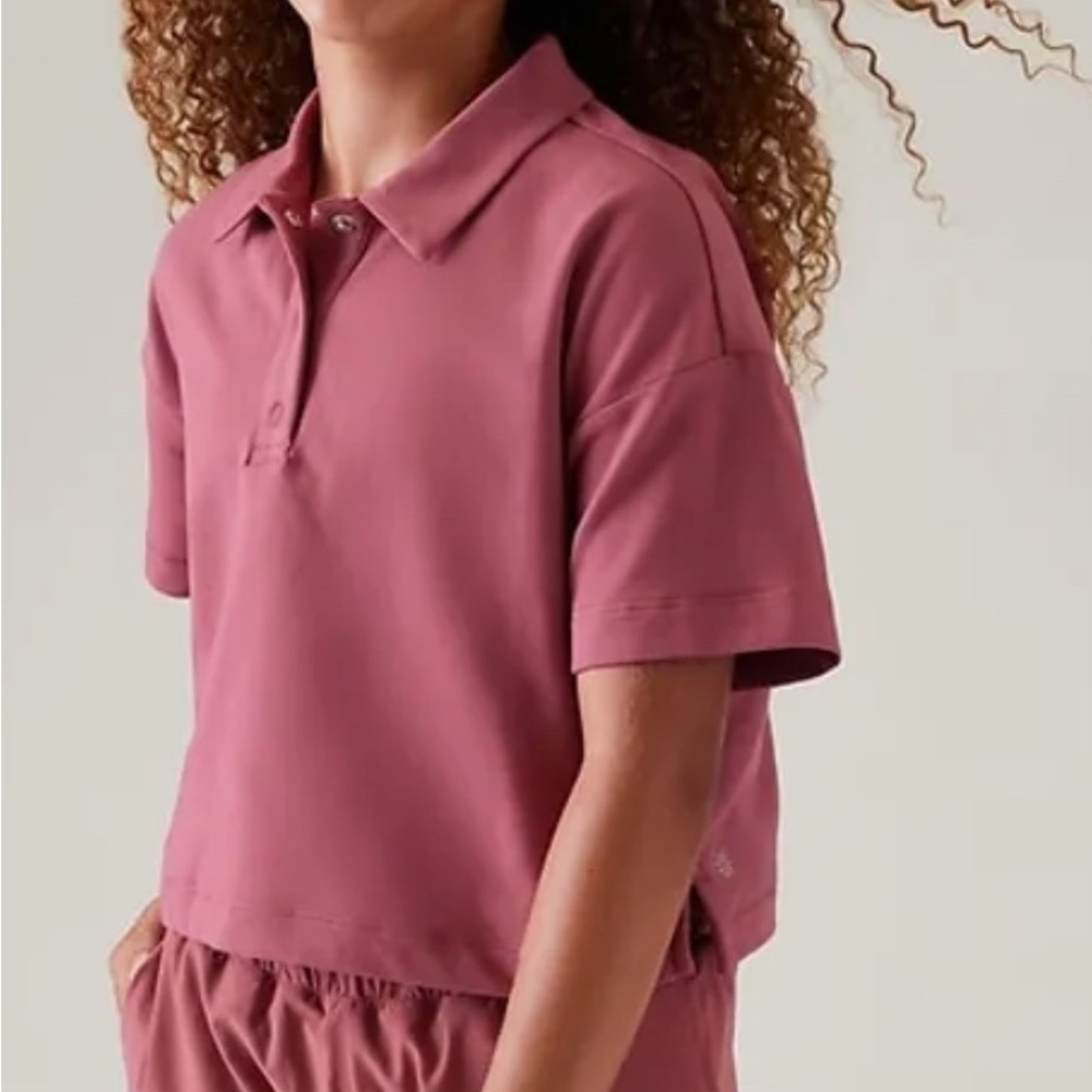 Athletic Girl, retrochill polo shirt, size 12, new with tags